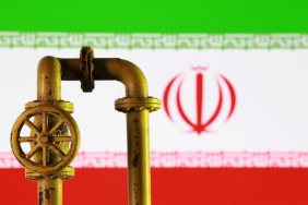 Illustration shows 3D printed oil pipeline and Iranian flag
