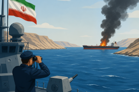 İran Donanması Hürmüz’de yanan tanker tespit etti