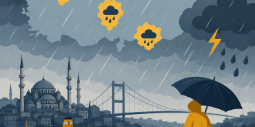İstanbul dahil 3 kentte kuvvetli yağış bekleniyor