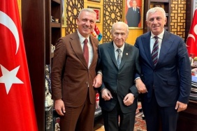 Oktay Saral ve Salim Salih Sarialioglundan Bahceliye ziyaret ile ilgili haber görseli